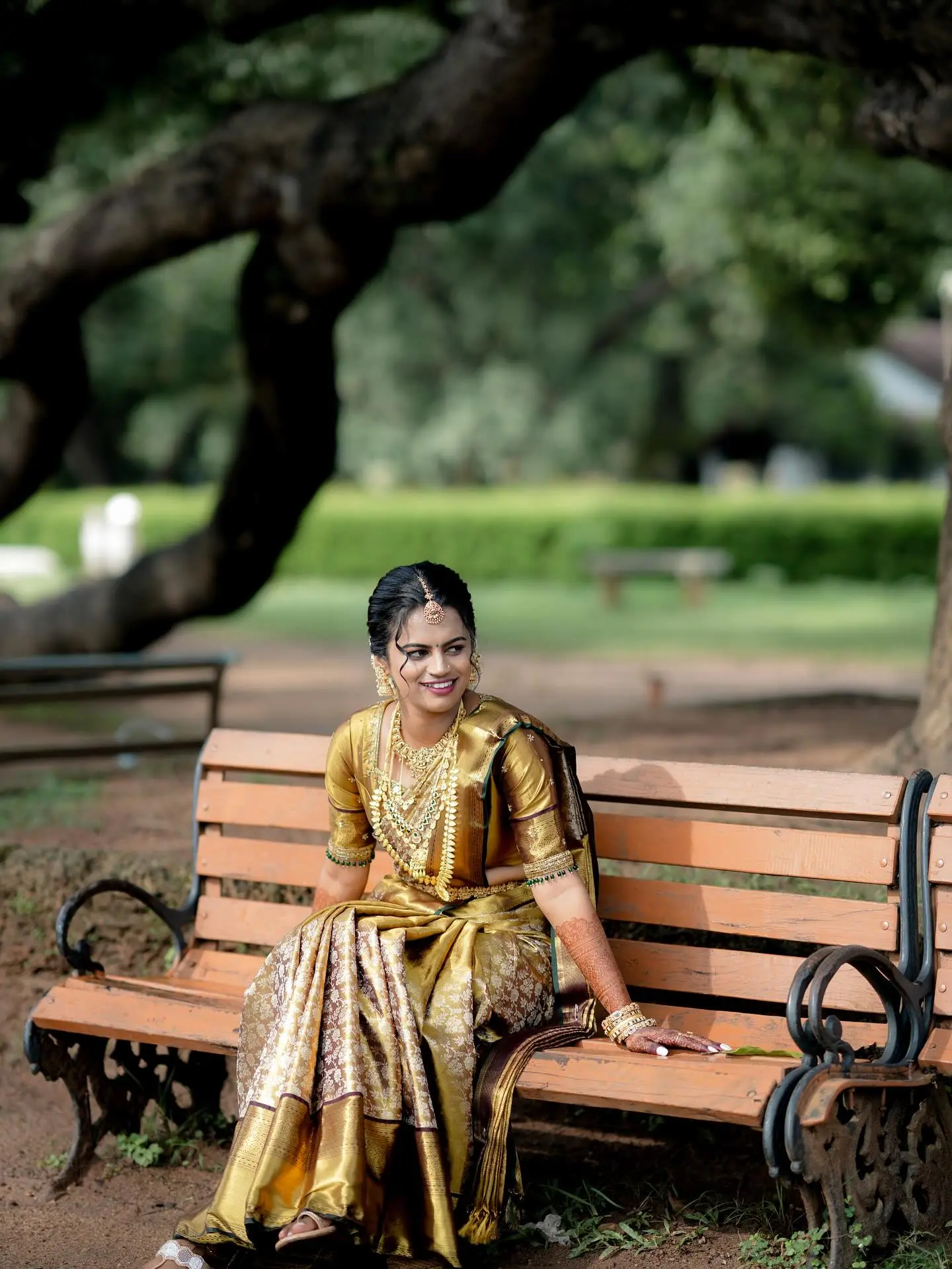 Wedding saree pre-pleating by Jinu in Palakkad